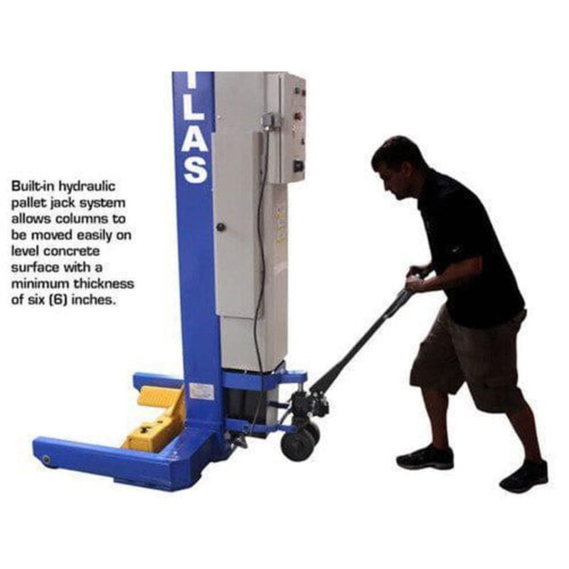 Atlas Maxima ATEML-6045BC 99,000 lb ALI-Certified Battery-Powered Mobile Column Lift System (Six 16,500 lb Columns)