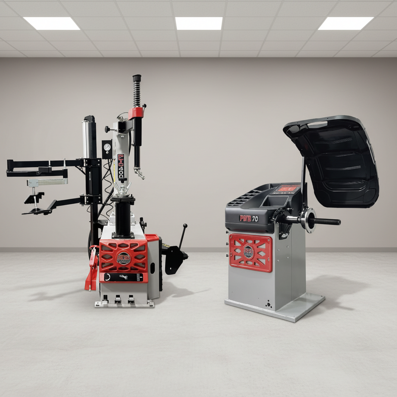 Atlas Platinum PTC400 Tire Changer and PWB70 Wheel Balancer Combo Package