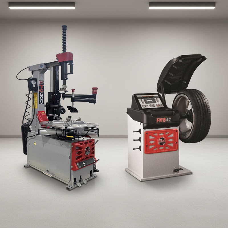 Atlas Platinum PTC600 + PWB50 Tire Changer & Wheel Balancer Combo Package