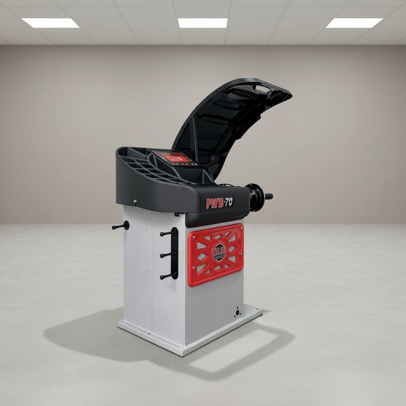 Atlas Platinum PWB70 Motorized Spin Wheel Balancer with Laser & 2D Data Entry
