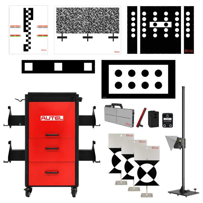Autel IA1000AST MaxiSYS All-Systems ADAS Calibration & Wheel Alignment System with LDW Targets and MaxiSYS Ultra S2 Tablet