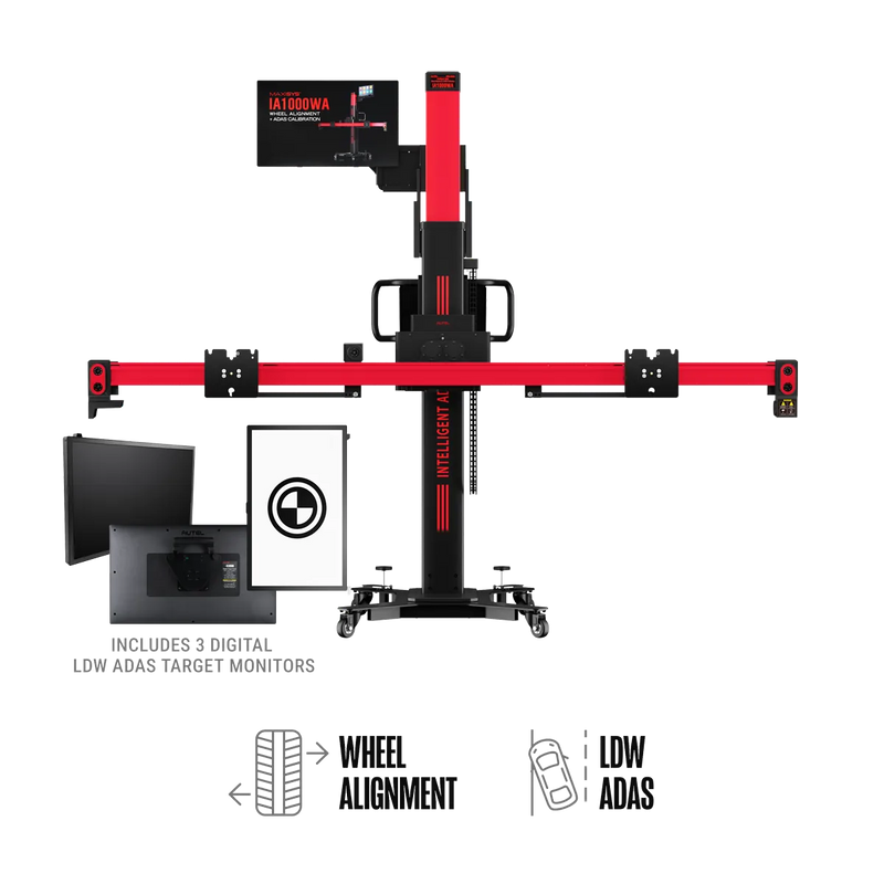Autel IA1000DT Automated ADAS Calibration & Wheel Alignment System with Digital LDW Targets