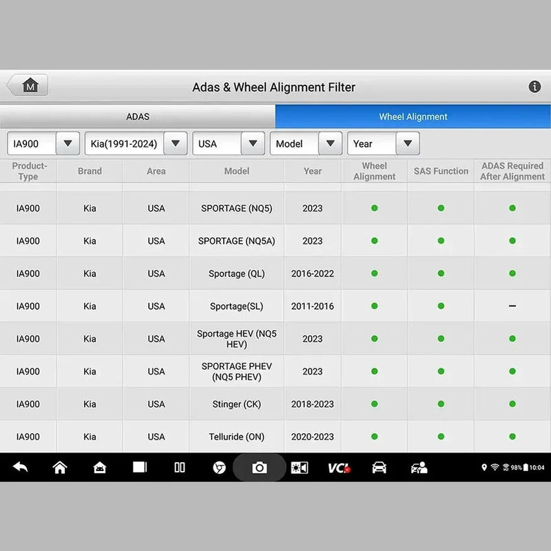 Autel IA900WA MaxiSYS Wheel Alignment & ADAS Calibration Frame (Tablet & Software Sold Separately)