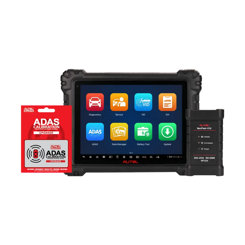 Autel MaxiSYS MS909 S2 Advanced Diagnostic Tablet with ADAS Calibration Software and MaxiFlash VCI2