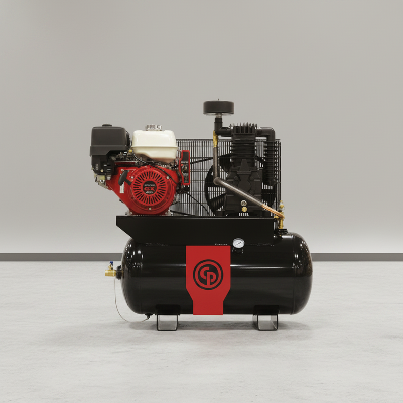 Chicago Pneumatic Air Compressor RCP-1330G 13 HP Gas Two Stage 30 Gallon