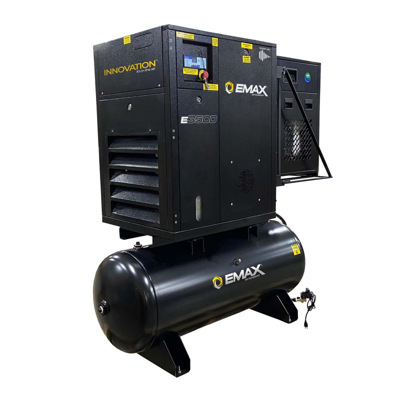 EMAX 10 HP 120-Gallon Rotary Screw Air Compressor ERIK010003-208