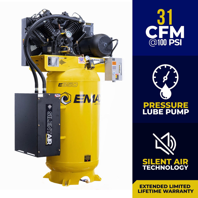 EMAX 7.5 HP 80-Gallon Two-Stage Air Compressor ES07V080V1