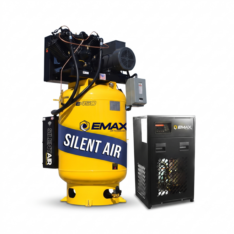 EMAX 7.5 HP 120-Gallon Two-Stage Air Compressor ESP07V120V3PK-460