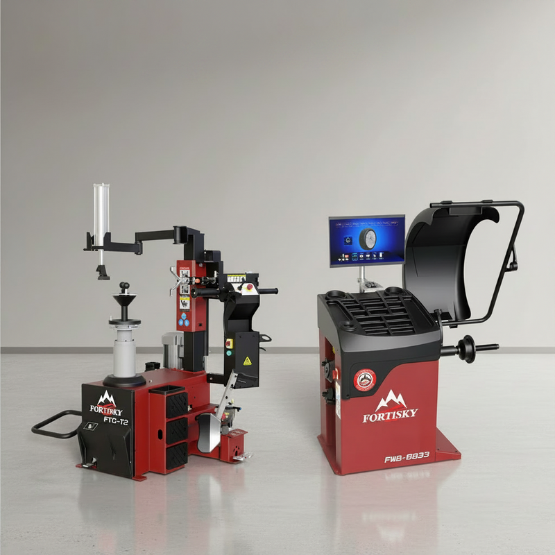 Fortisky T2-8833 Fully Automatic Tire Changer & Balancer Combo