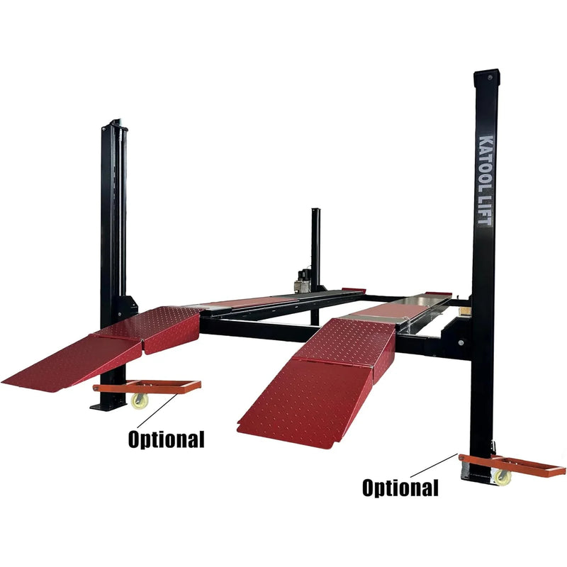 Katool KT-4M110PA 11,000 lb 4-Post Alignment Lift with 7,000 lb Rolling Jack