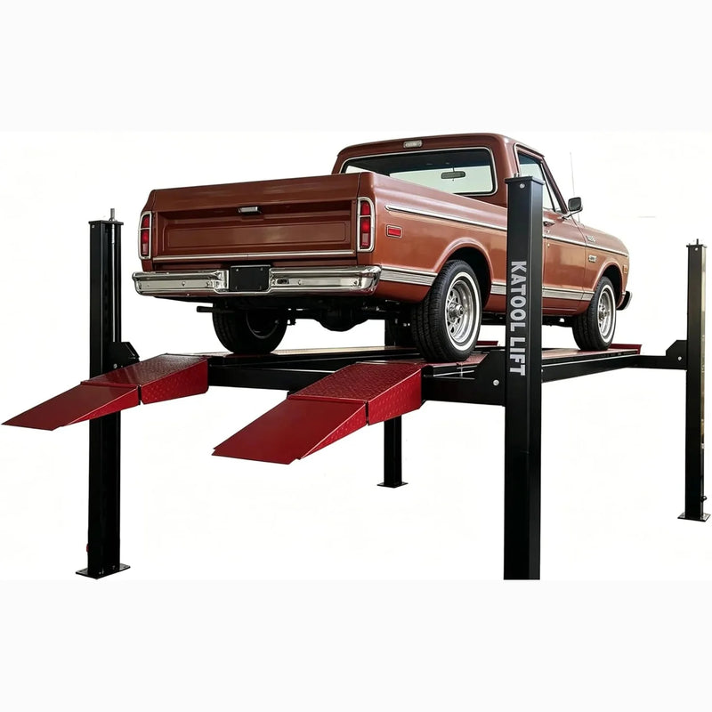 Katool KT-4M110PA 11,000 lb 4-Post Alignment Lift with 7,000 lb Rolling Jack