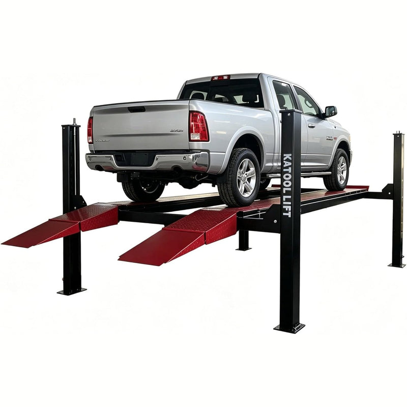 Katool KT-4M110PA 11,000 lb 4-Post Alignment Lift with 7,000 lb Rolling Jack