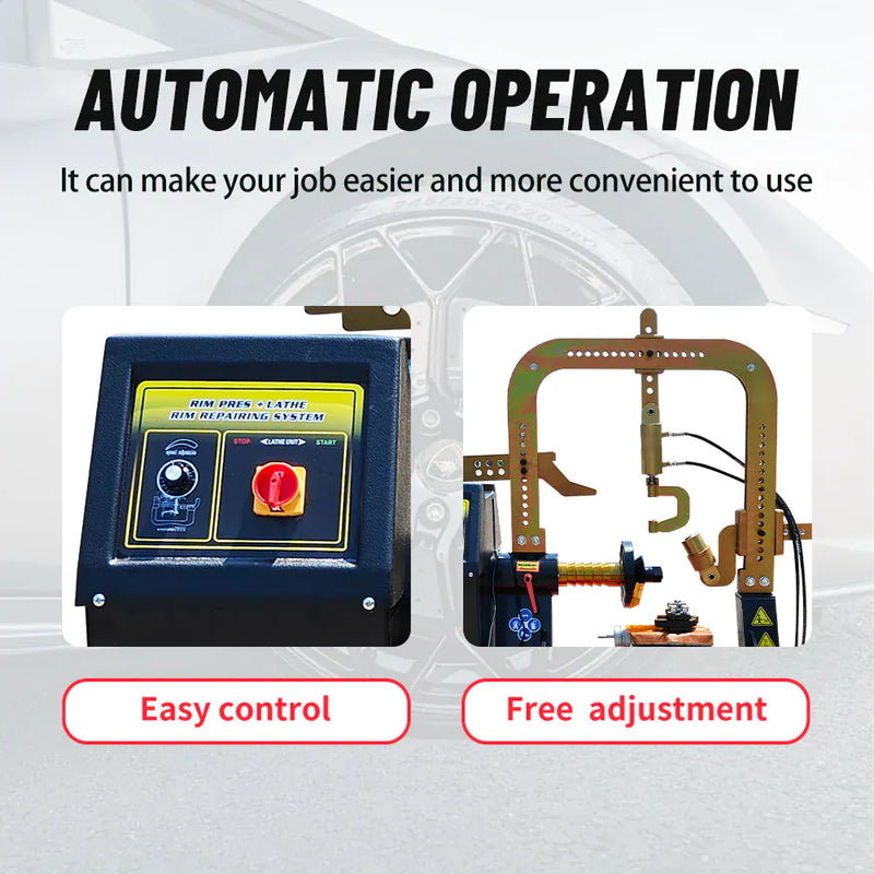 Katool KT-WL75 Rim Straightener and Wheel Lathe — Hub Repair Machine