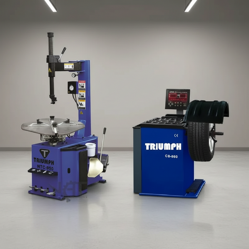 Triumph NTC-950 Tire Changer + NTB-800 Wheel Balancer Combo