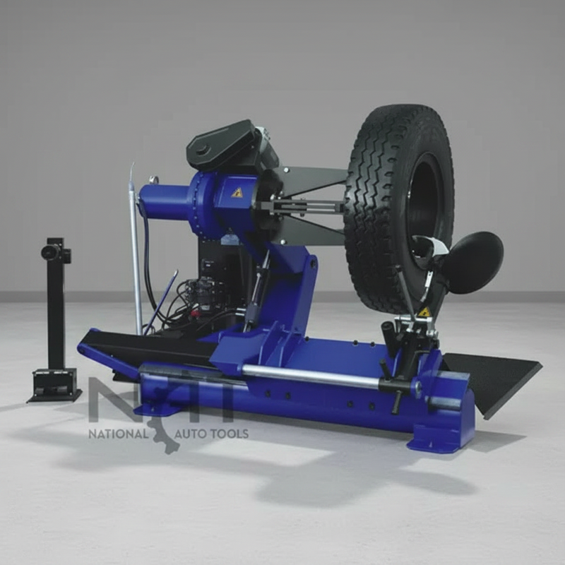 Triumph NTC-690 Heavy-Duty Truck Tire Changer with Robotic Arm and Wireless Remote