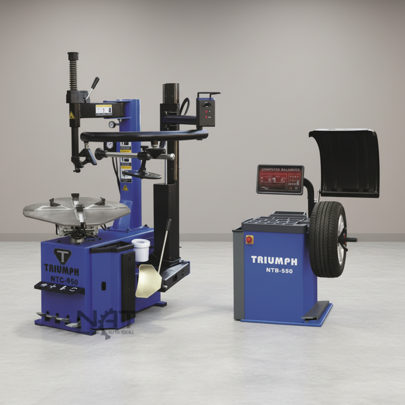 Triumph NTC-950-1 Tire Changer & NTB-550 Computer Wheel Balancer Combo