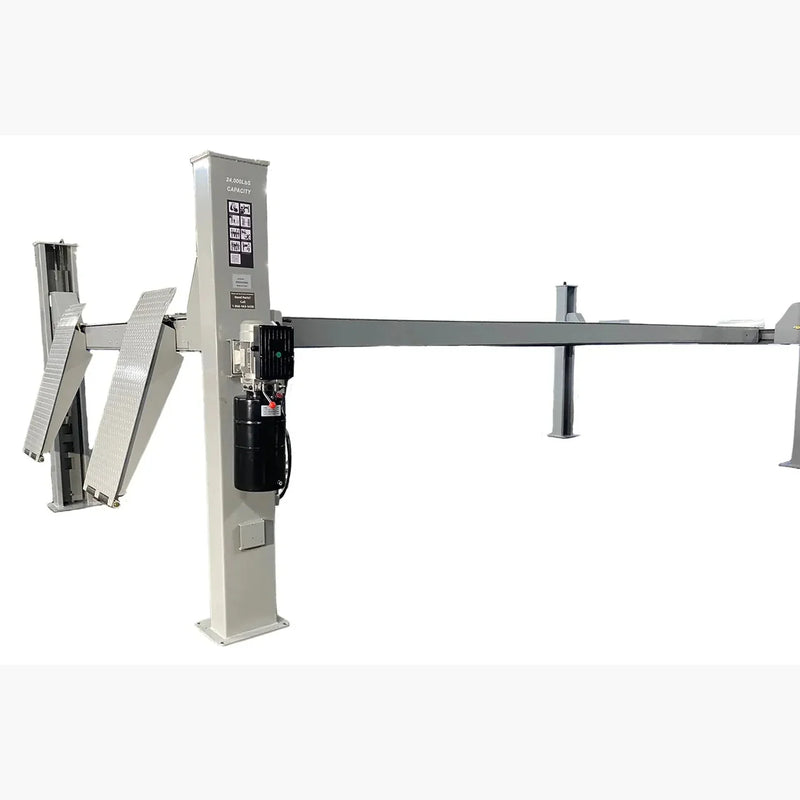 Triumph NTR-24 24,000 lb 4 Post Auto Lift + 2 RJ-15 Rolling Bridge Jacks Combo