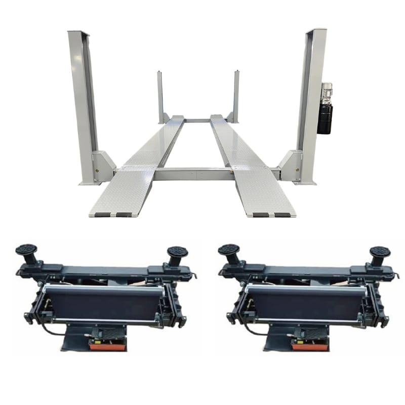 Triumph NTR-24 24,000 lb 4 Post Auto Lift + 2 RJ-15 Rolling Bridge Jacks Combo
